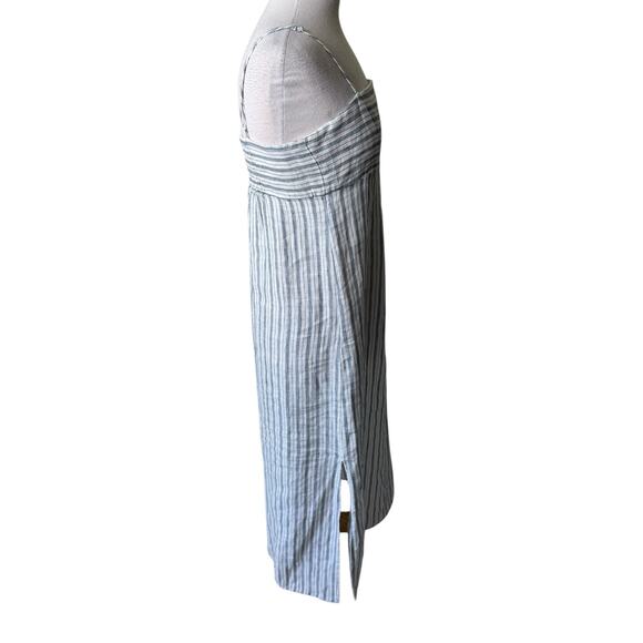 FAHERTY Sienna Linen Sun Dress Oceanside Stripe Medium NWT - Picture 6 of 7